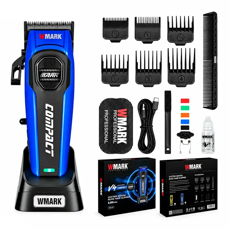 Set Clipper Inalam 2 Vel. 8000 Rpm + Trimmer 8000 Rpm Wmark