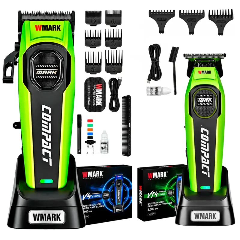 Set Clipper Inalam 2 Vel. 8000 Rpm + Trimmer 8000 Rpm Wmark
