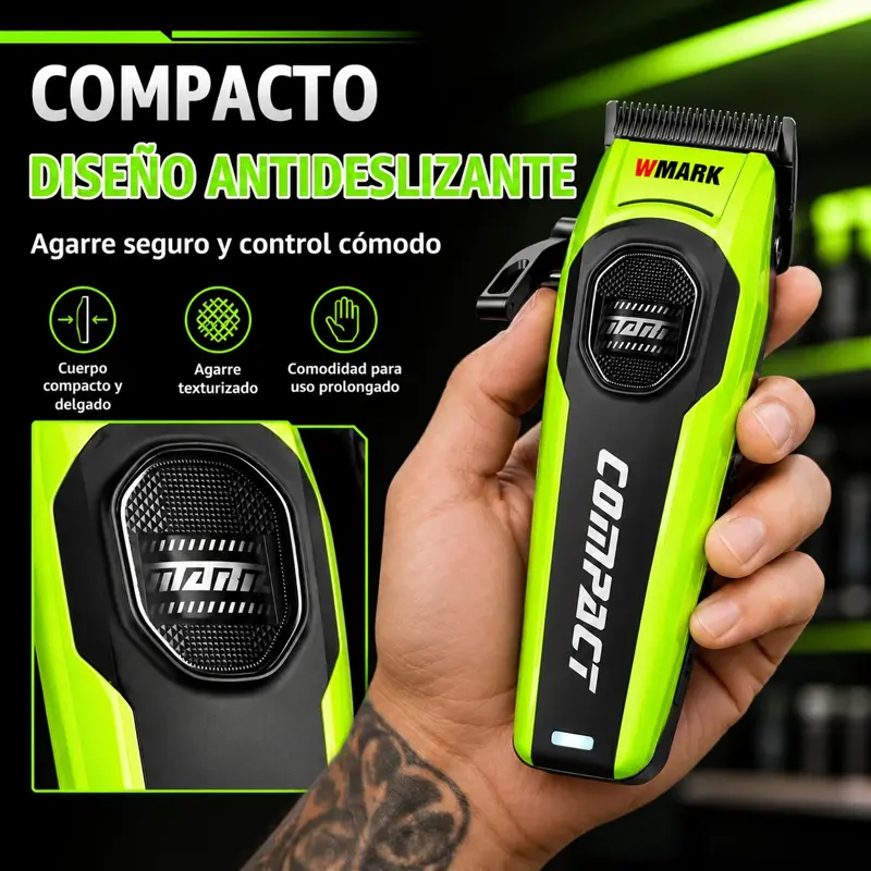 Set Clipper Inalam 2 Vel. 8000 Rpm + Trimmer 8000 Rpm Wmark