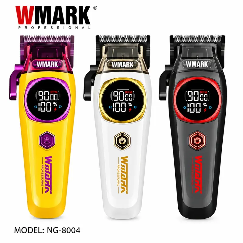 Cortadora De Pelo Carga Inalam Y Accesorios Wmark Ng 8004SET