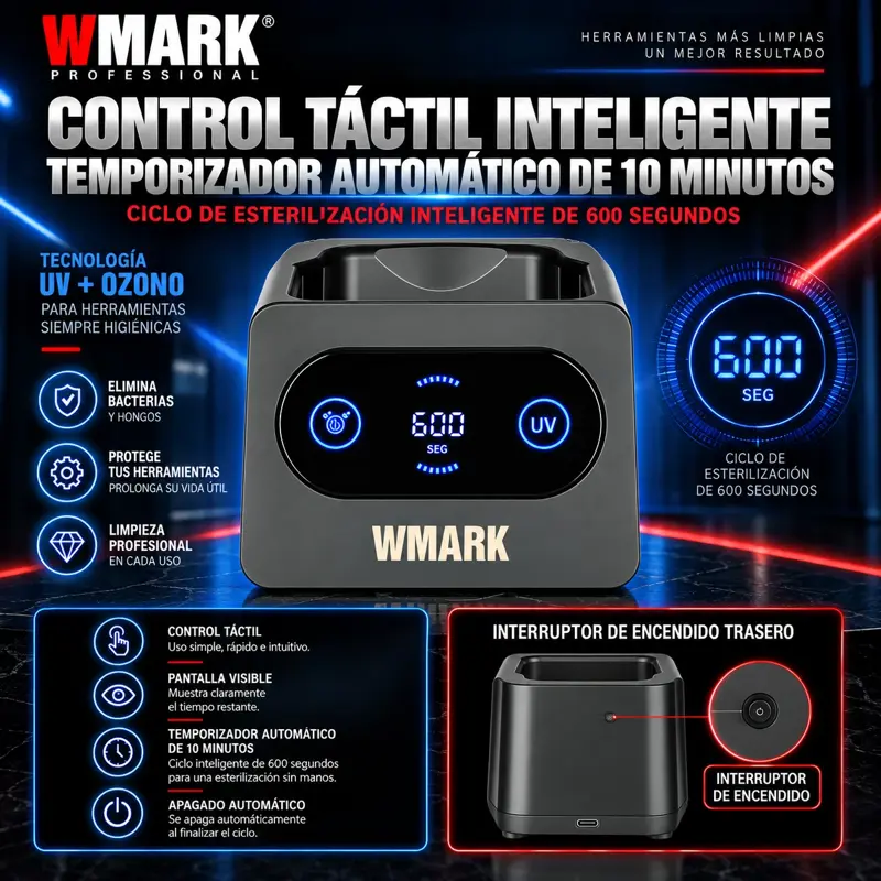 Esterilizador Con Luz Uv Para Desinfección Por Ozono Wmark