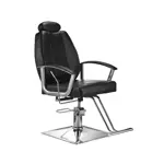 Sillon De Barberia De Cuero Apoyacabeza Ajustable Hidráulico