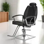 Sillon De Barberia De Cuero Apoyacabeza Ajustable Hidráulico