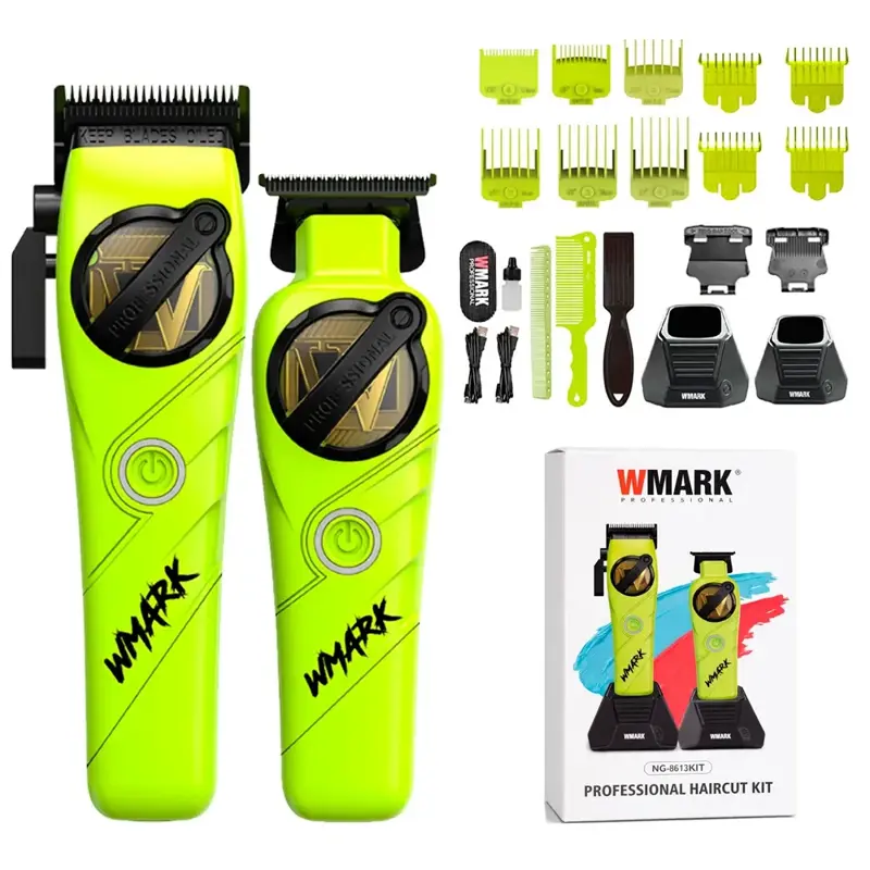 Set P/Barberia 5 En 1 Wmark Ng 8637 Clipper Trimmer Shaver