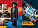 Cortadora de Pelo Afeitadora Eléctrica Kemei KM-5090 Display LCD