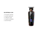 Cortadora de Pelo Afeitadora Eléctrica Kemei KM-5090 Display LCD