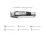 Maquina Cortadora de Pelo KM-5027 Kemei Trimmer Con Display Plateada