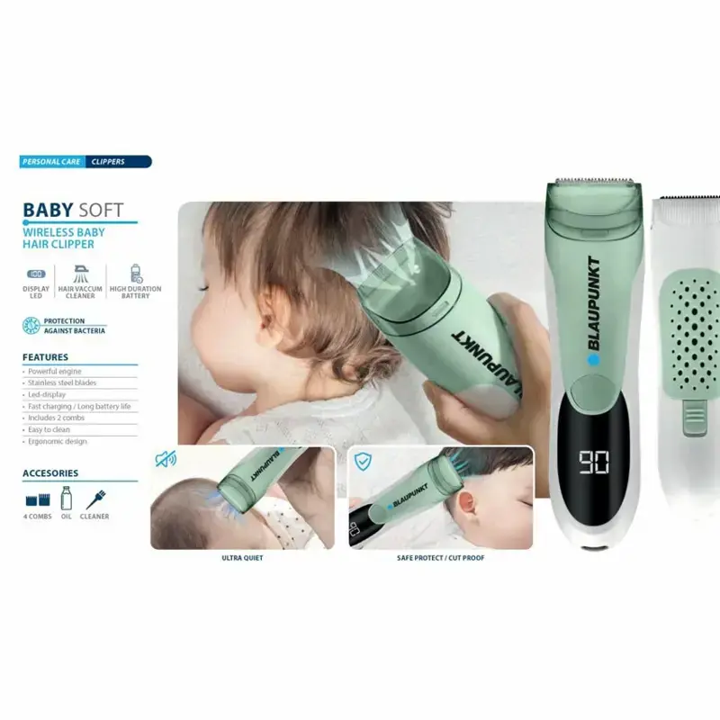 Cortapelo Afeitadora Bebé BLAUPUNKT Baby Soft Inalámbrica