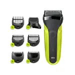 Afeitadora Braun 300 BT Series 3 Sport Negro y Amarillo