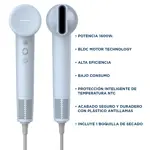 Secador De Pelo Glammy iON 1600w Motor BLDC Bajo Consumo Celeste