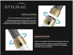 Multi Styler Stylix 6.0 Carrello 6 En 1 Cepillo Alisador Secador Rizador Voluminizador Bucleador