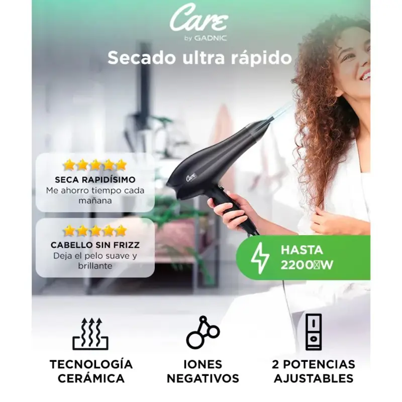 Secador de Pelo Gadnic Care S2400 PRO