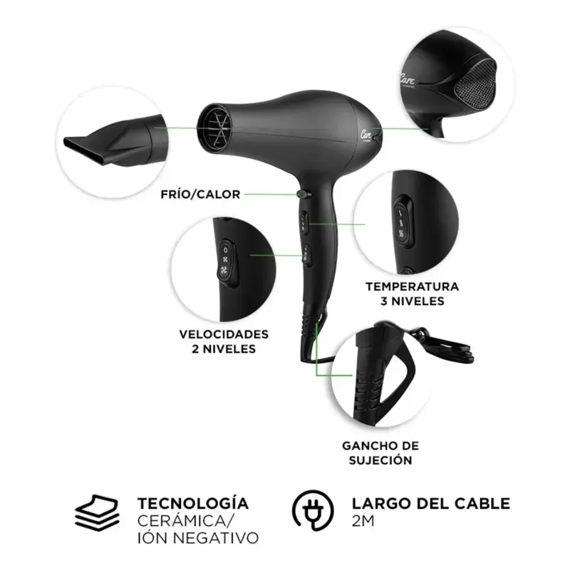 Secador de Pelo Gadnic Care S2400 PRO