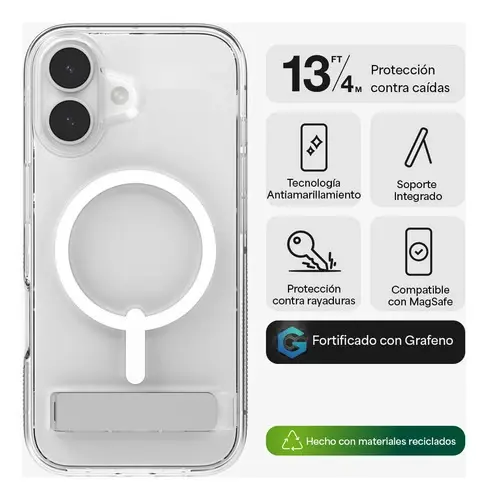 Funda Zagg Crystal Palace Snap iPhone 17 Transparente