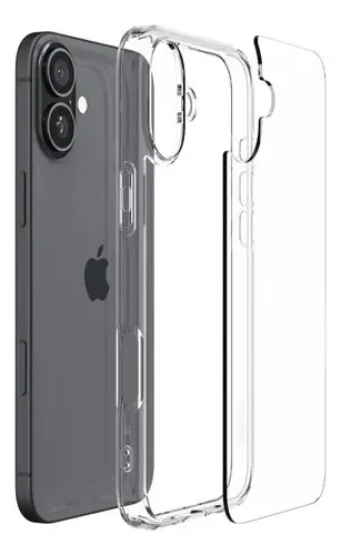 Funda Spigen Crystal Hybrid iPhone 16 Transparente