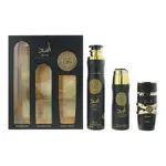 Set de regalo Perfume Lattafa Asad para hombre de 100 ml, más Deo 200 ml, ambientador de 300 ml