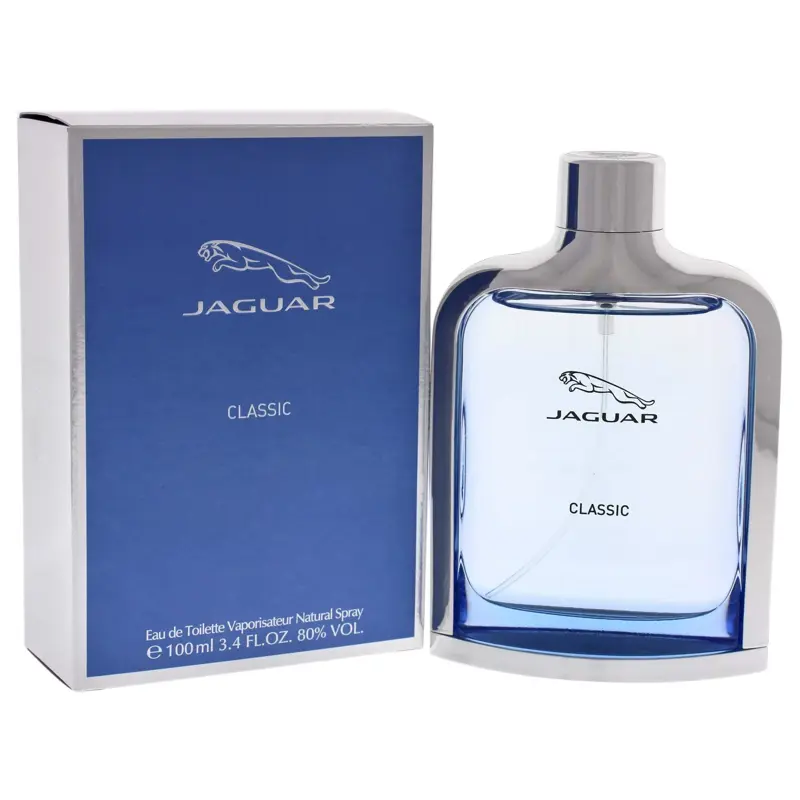 Eau de toilette en aerosol Jaguar Classic Blue para hombre, 100 ml