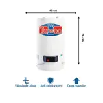 Termotanque Eléctrico Turena 80 Lts Alta Recuperacion
