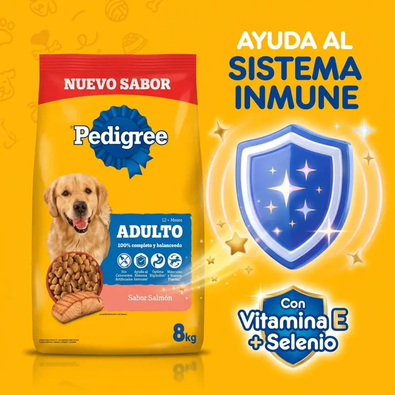 Pedigree Para Perro Adulto Sabor Salmón X 8 Kg
