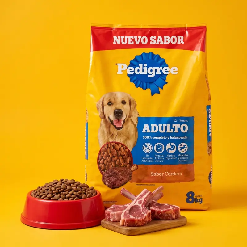 Pedigree Para Perro Adulto Sabor Cordero X 8 Kg