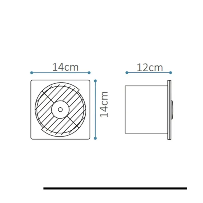Extractor De Baño Potenciado Hydra Hy vf1100