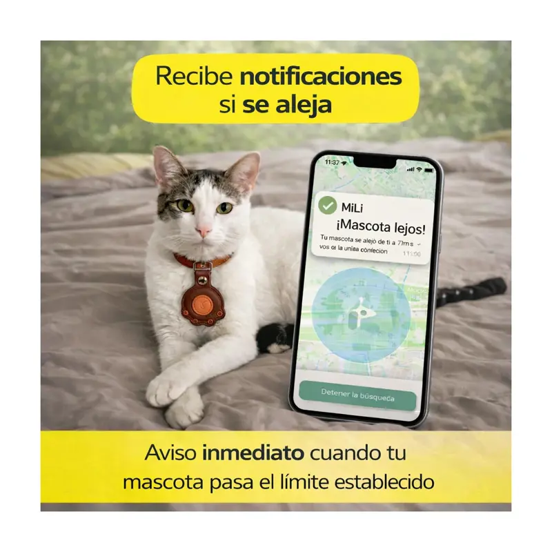 Rastreador Tag Smart Tek Bluetooth para mascotas (compatible Android / iOS)