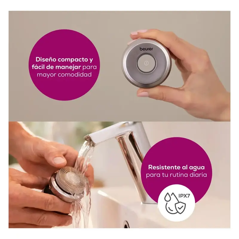 Cepillo Facial Eléctrico Doble Limpieza Profunda Beurer Fc59