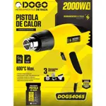 Pistola de calor DOGO 2000W C/Accesorios DOG54065