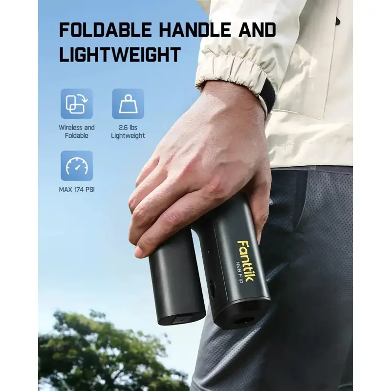 Pistola Lavado Portatil Recargable 174psi K100 Flip Fanttik