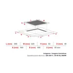 Anafe Eléctrico Telefunken AV4080 Empotrable 6600W