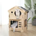 Casa Duplex para Gatos Proline con Rascador CYCPR128-NS
