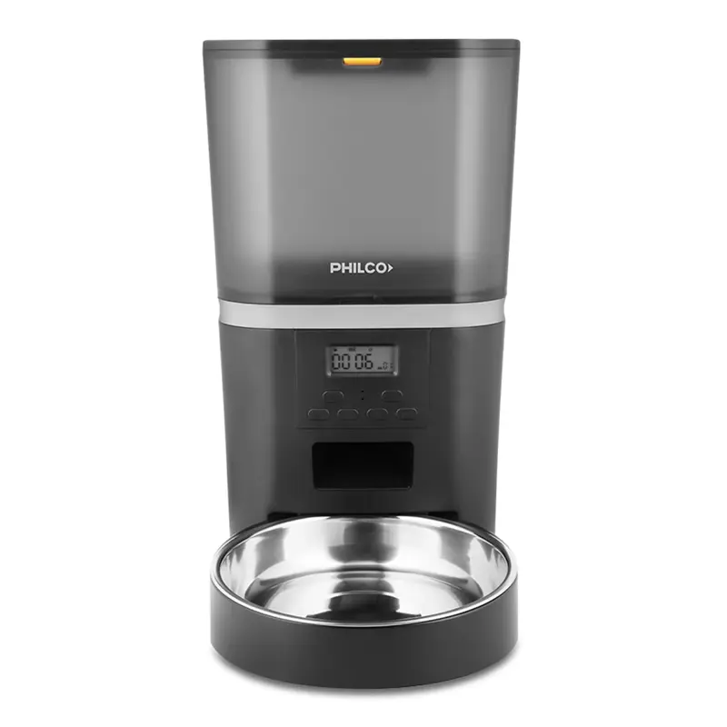 Comedero Automatico Philco para Mascotas Programable 6L Negro PF002P NS