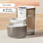 Bebedero Automático Para Mascotas Gadnic Inteligente Sin Filtro Inalámbrico 3 Litros