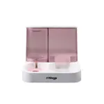 Comedero Bebedero con Dispensador de Comida Automatico Waggs Perro Gato Rosa