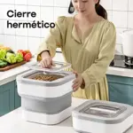 Contenedor Hermético Alimento Mascotas WAGGS 15L Plegable
