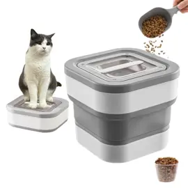 Contenedor Hermético Alimento Mascotas  15L Plegable