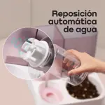 Comedero Bebedero con Dispensador de Comida Automatico Waggs Perro Gato Celeste