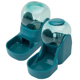 Set Dispensador De Comida Comedero + Bebedero Automa...