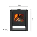 Calefactor a Leña Bosca Gold 500 Charcoal