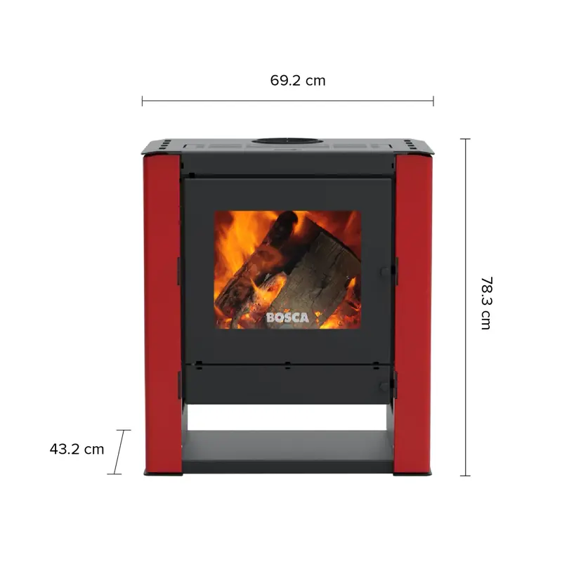 Calefactor a Leña Bosca Gold 500 Burdeo