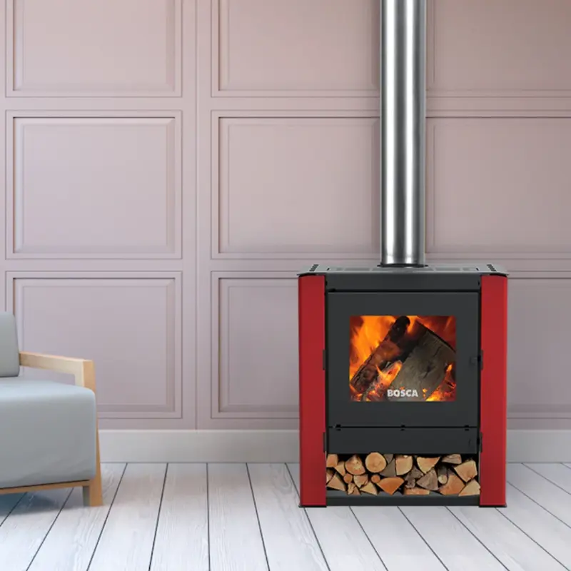 Calefactor a Leña Bosca Gold 500 Burdeo
