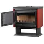 Calefactor a Leña Bosca Gold 800 Black Visión Burdeo