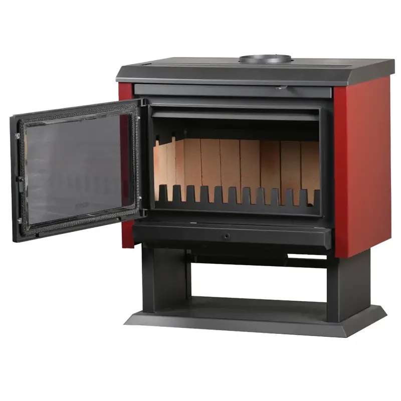 Calefactor a Leña Bosca Gold 800 Black Visión Burdeo
