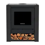 Calefactor a Leña Bosca Gold 500 Black Vision Charcoal