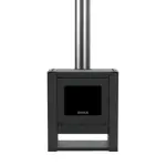 Calefactor a Leña Bosca Gold 500 Black Vision Charcoal