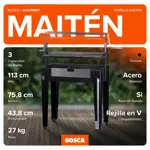 PARRILLA A CARBON BOSCA MAITEN