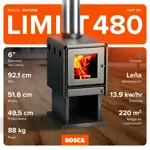 Calefactor a leña Bosca Limit 480