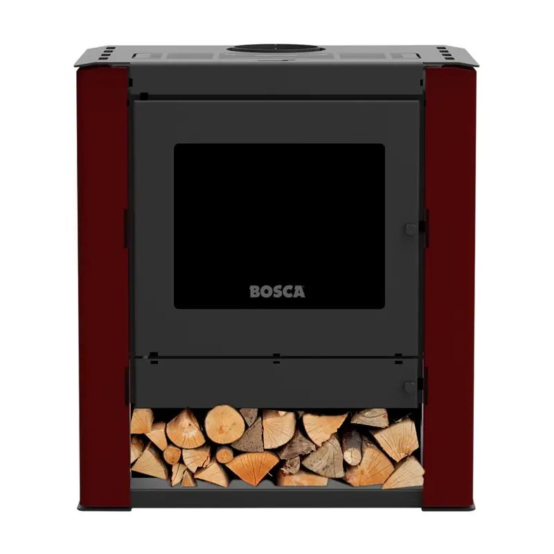Calefactor a leña Gold 500 Black Vision Burdeo
