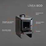 Calefactor a Leña Bosca Eco 350
