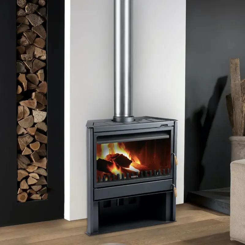 Calefactor Chimenea Insertable Bosca a leña 850 Freestanding